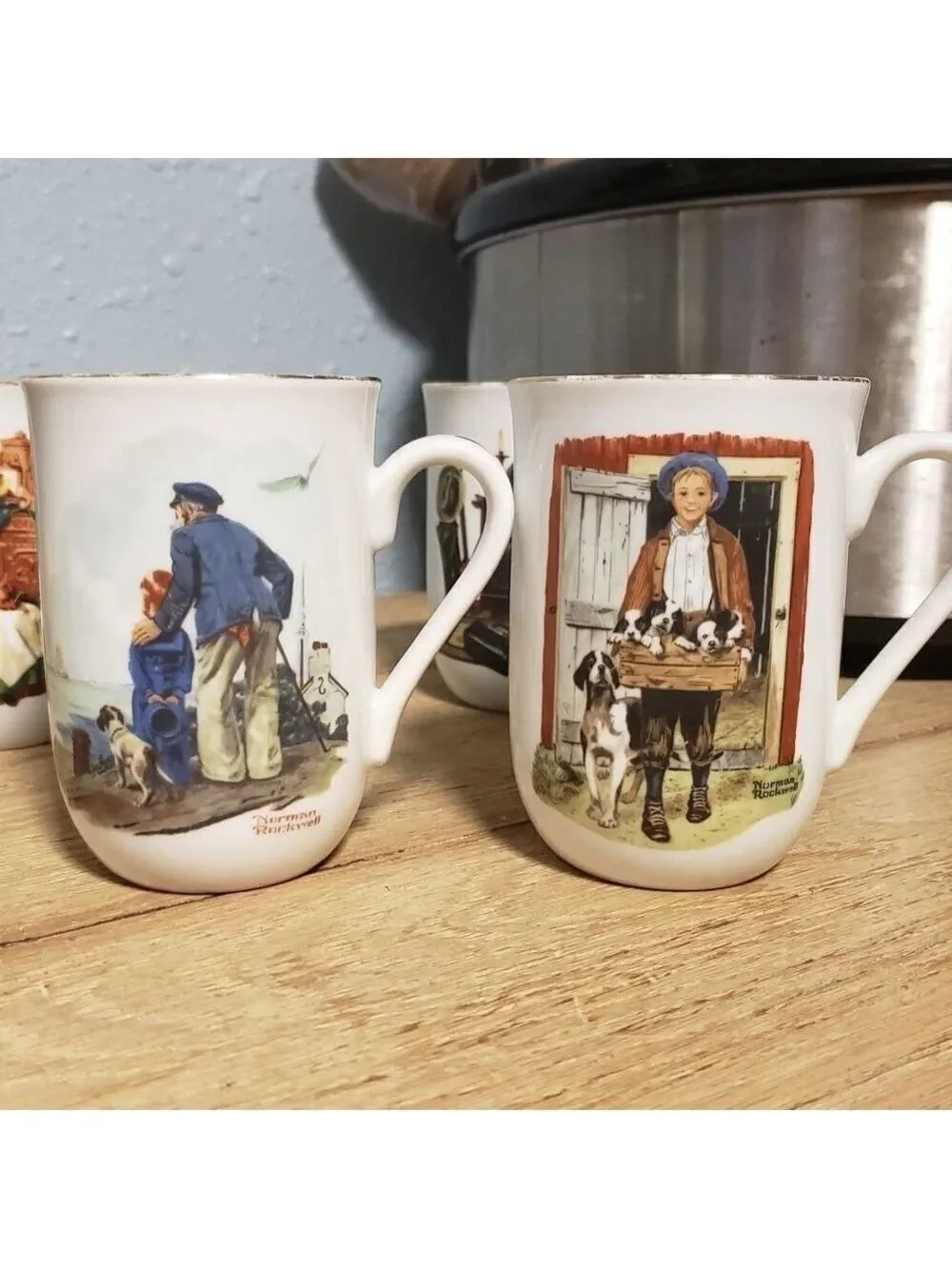 Norman Rockwell Mug Set